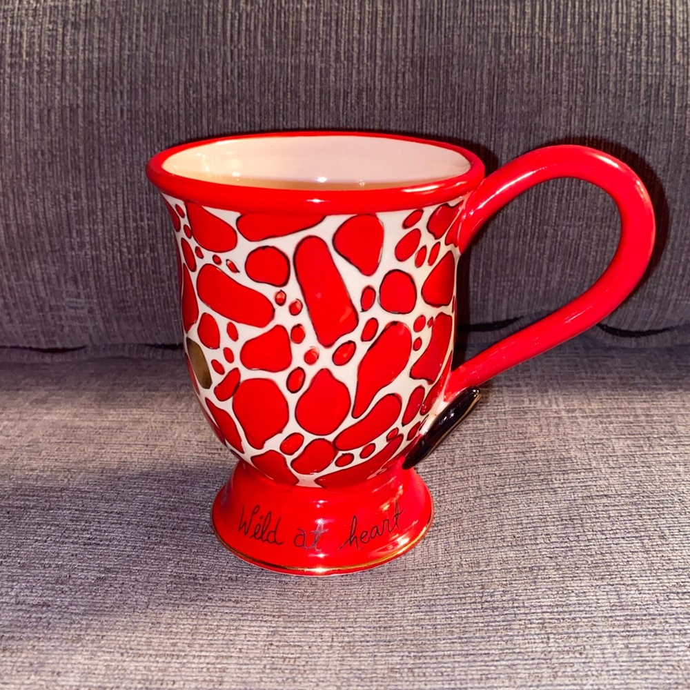 Blue Sky Clayworks 2006 Ceramic Heather Goldmine Cheetah Wild at Heart Mug